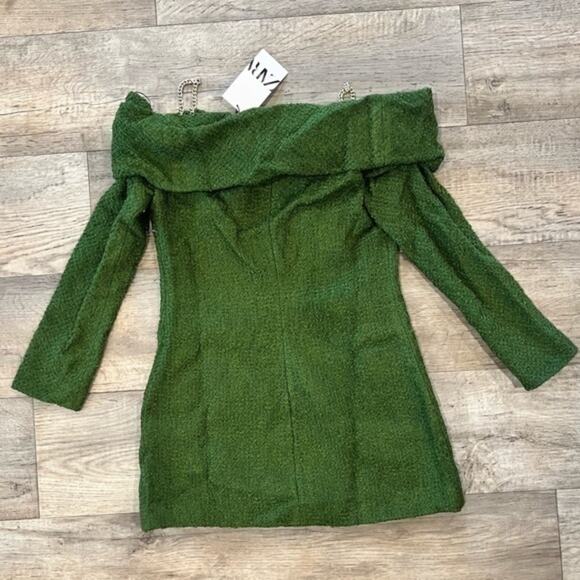 ZARA BLOGGER FAVE!!! Textured Dress with Bow NWT - Picture 16 of 16